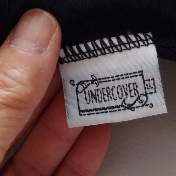 vintage 80s NWT black lace knit bodysuit - Picture 8 of 14